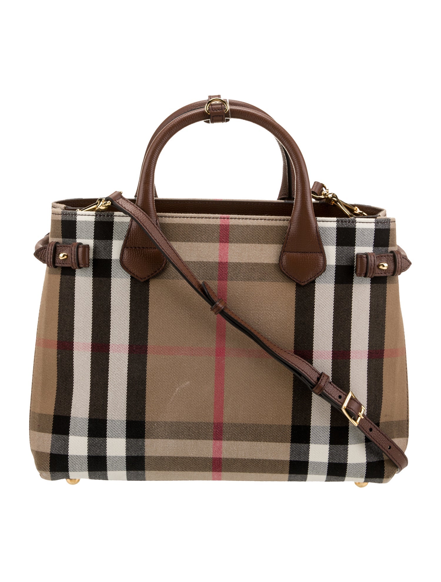 Burberry Canvas Top Handle Bag